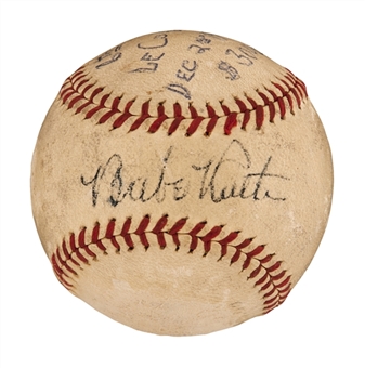 Babe Ruth Signed American League Baseball